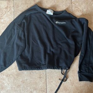 champion crop sweatshirt size small worn once